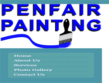 Tablet Screenshot of penfairpainting.com
